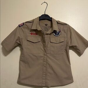 Tan Kids Scout Shirt